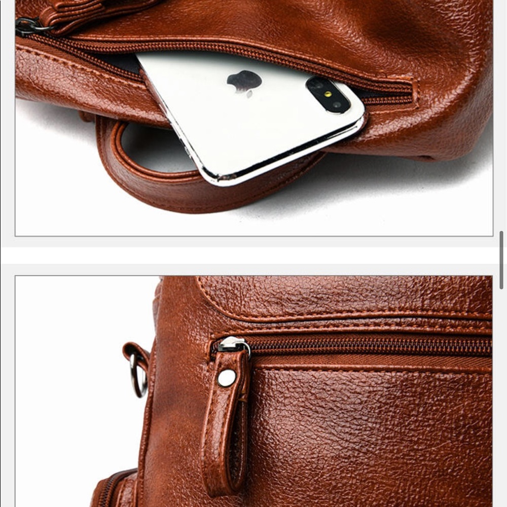 COPY - PU Leather Rivet Backpack - Picture 9 of 12
